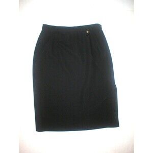 Designer New Versace Collection Pencil Skirt Womens Black 26 X 24.5 Authentic